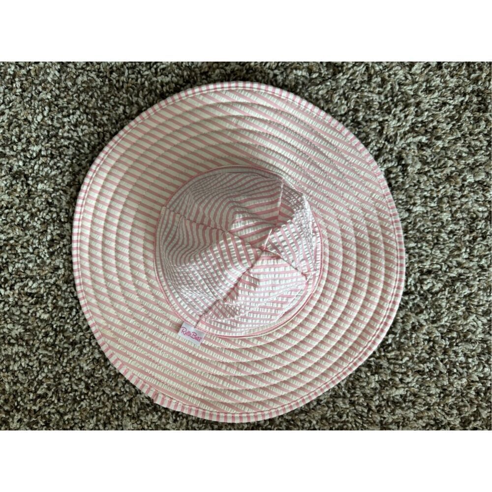 ❤️RuffleButts Seersucker Sun Hat 0-12M